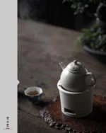 Soda Glaze Pear-shaped Small Teapot - Image 4