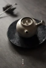 Soda Glaze Pearl Round Side-handle Teapot - Image 2