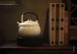 Soda Glaze Persimmon Teapot - Image 2