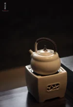 Soda Glaze Persimmon Teapot - Image 7