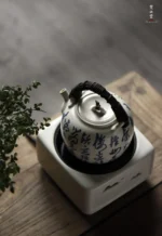 Soda Glaze Poetry White Mist Teapot - Image 2