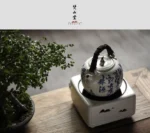 Soda Glaze Poetry White Mist Teapot - Image 3