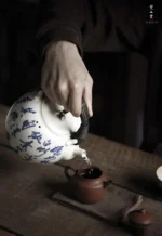 Soda Glaze Poetry White Mist Teapot - Image 7