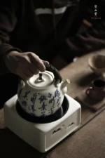 Soda Glaze Poetry White Mist Teapot - Image 10