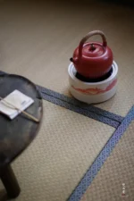 Soda Glaze Red Landscape Round Electric Ceramic Stove - Image 7