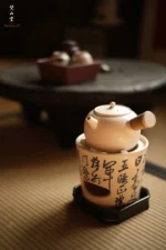 Soda Glaze Round Lotus Side-handle Teapot