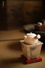 Soda Glaze Round Lotus Side-handle Teapot - Image 2