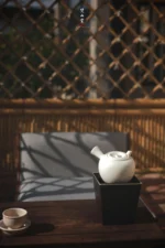 Soda Glaze White Clay Side-handle Teapot - Image 5