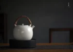 Soda Glaze White Mist Teapot - Image 3
