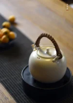 Soda Glaze White Mist Teapot - Image 5