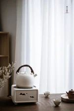 Soda Glaze White Mist Teapot - Image 7