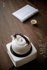 Soda Glaze White Mist Teapot - Image 9